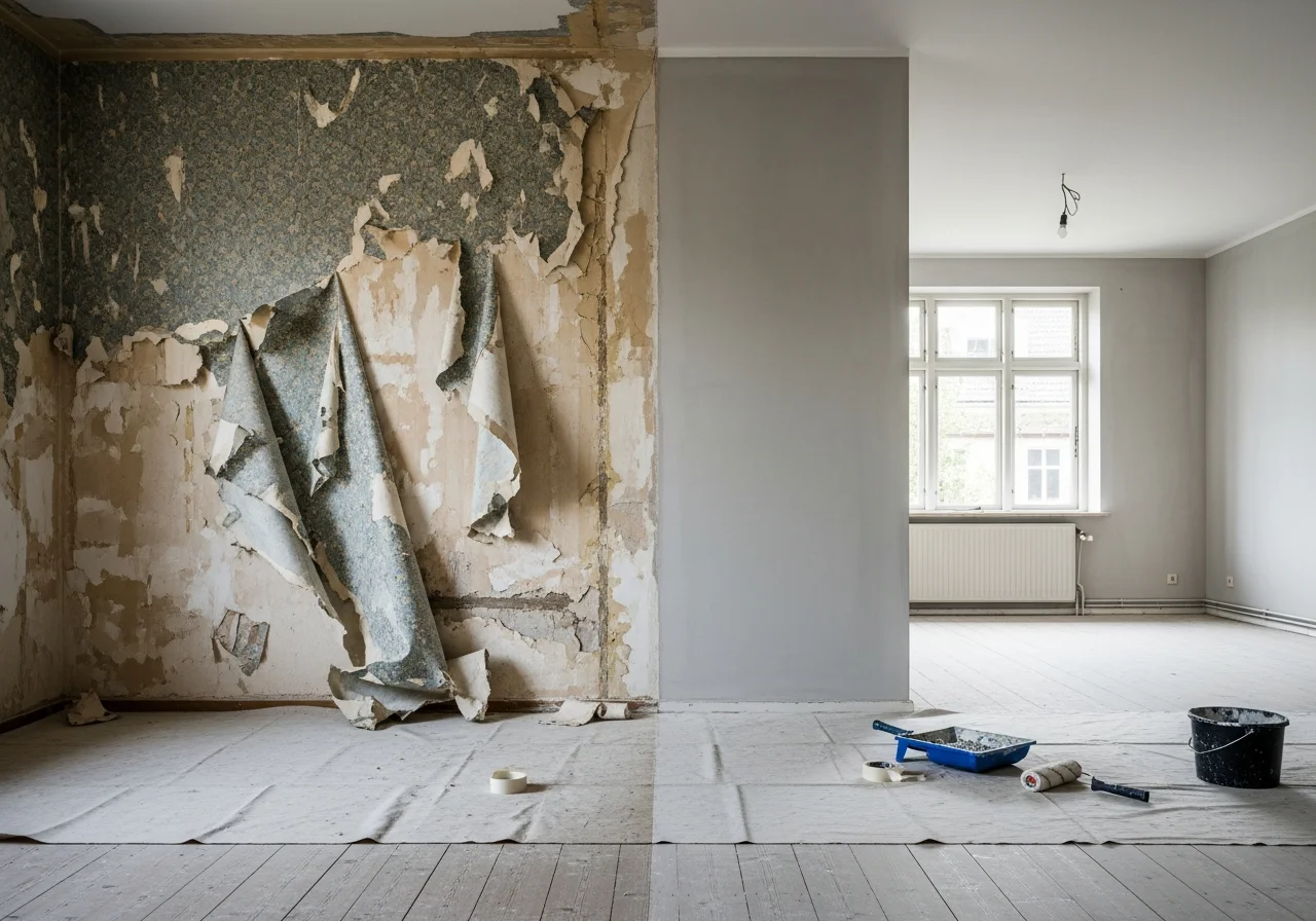 Fertig renovierter Wohnraum
